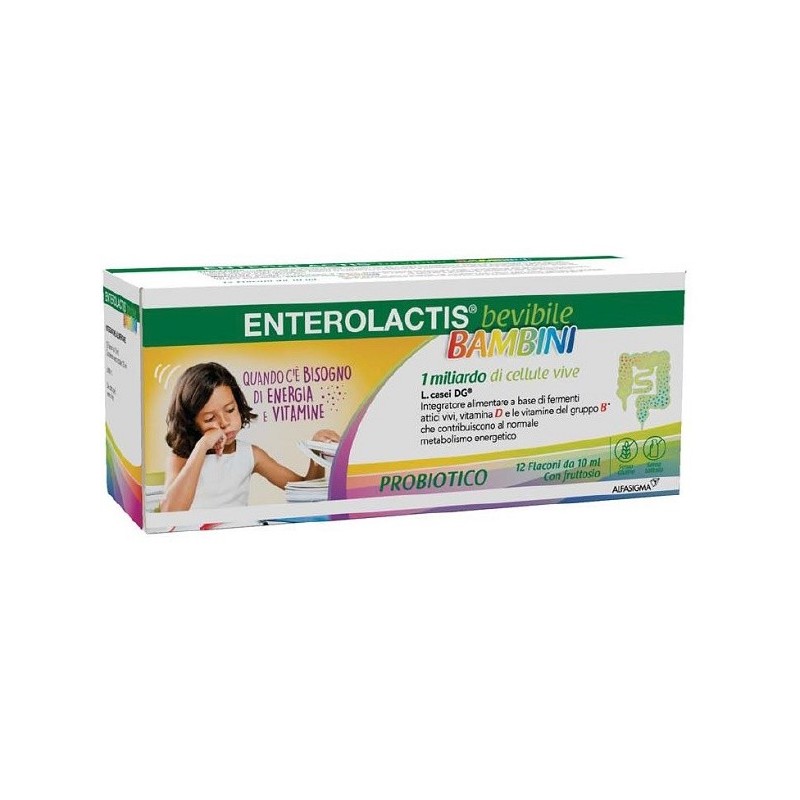 Enterolactis bevibile bambini 12 flaconcini x 10 ml