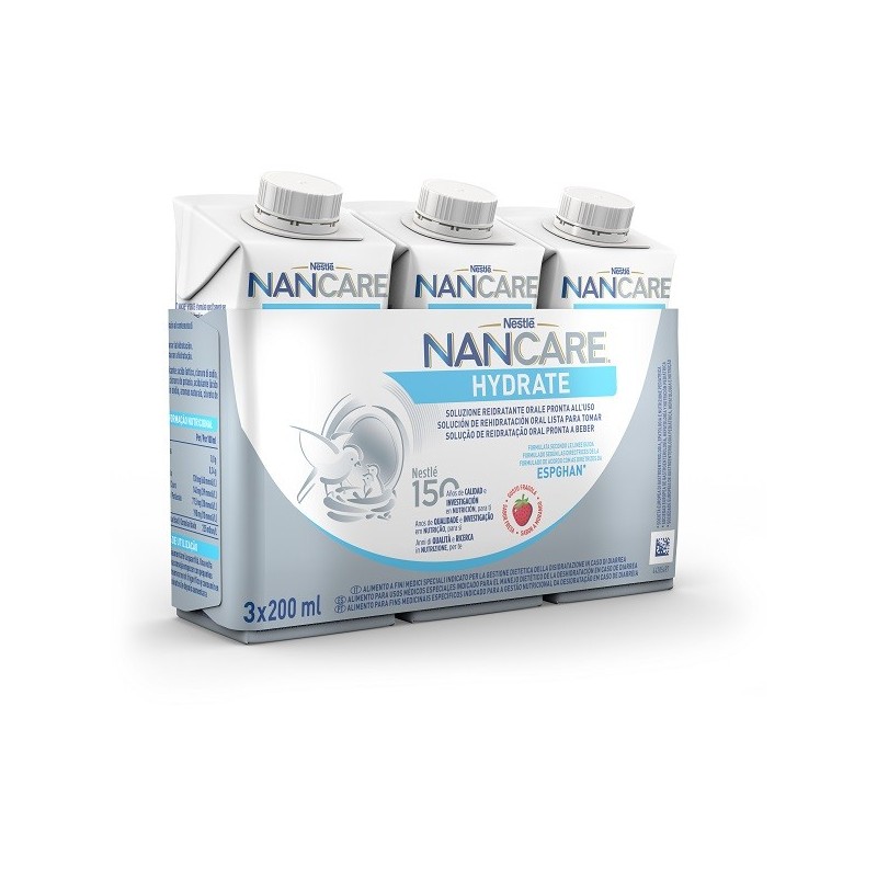 Nancare hydrate liquido 3 pezzi da 200 ml