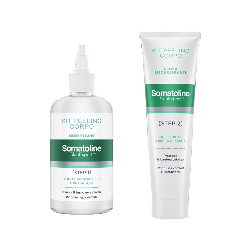 Somatoline skin expert kit peeling corpo 1 gel peeling 200 ml + 1 crema riequilibrante 100 ml
