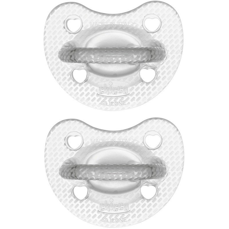 Chicco gommotto silicone crystal 16-36 mesi 2 pezzi