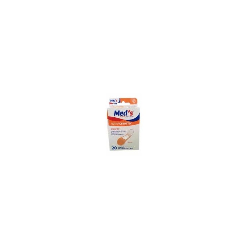 Cerotto meds poliuretano ipoallergenico classico medio 20 pezzi