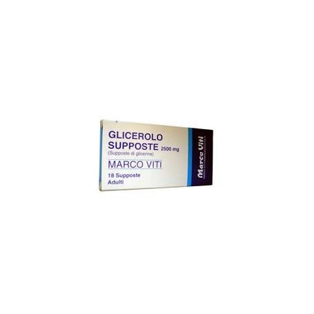 Supposte glicerina (marco viti) ad 18 supp 2.250 mg