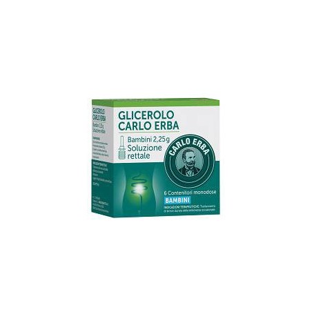 Glicerolo (carlo erba) bb 6 microclismi 2,25 g con camomillae malva Glicerolo (carlo erba) bb 6 microclismi 2,25 g con camomillae malva