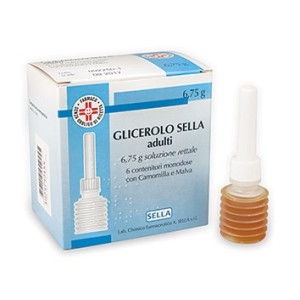 Glicerolo (sella) ad 6 contenitori monodose 6,75 g soluz rett con camomilla e malva