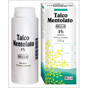 Mentolo (sella) polvere cutanea 100 g 1%