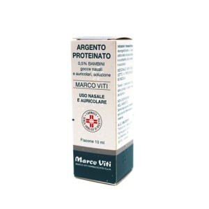 Argento proteinato (marco viti) bb gocce orl 10 ml 0,5%