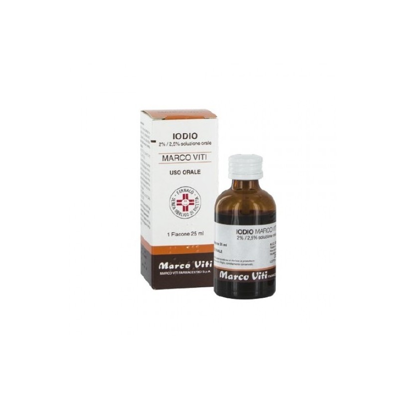 Iodio (marco viti) soluzione orale 20 ml 2% + 2,5%