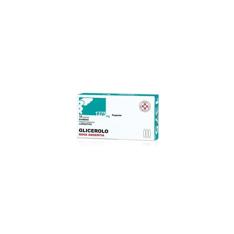 Glicerolo (nova argentia) bb 18 supp 1.375 mg