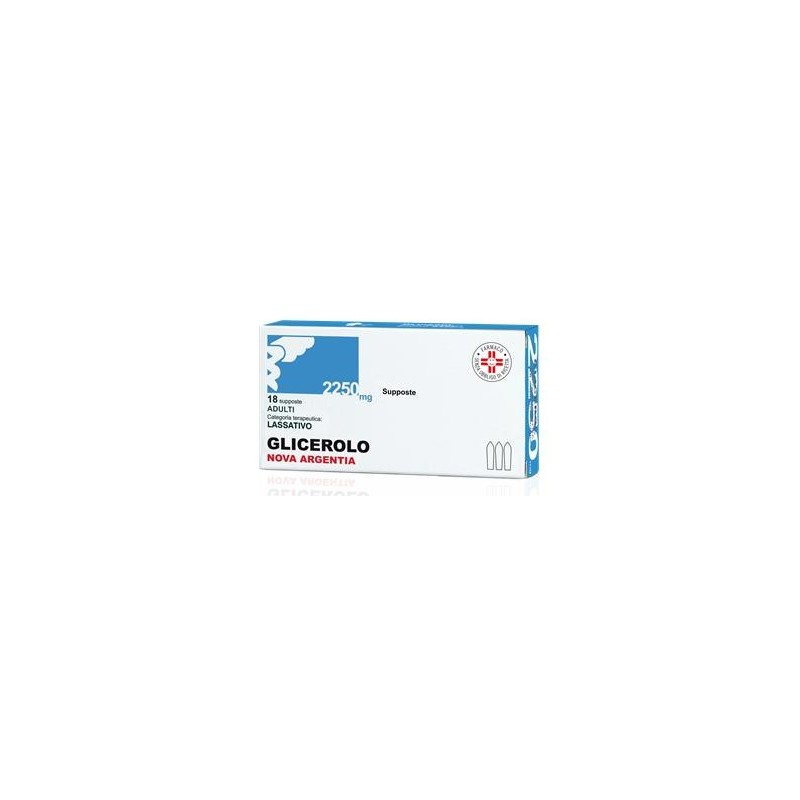 Glicerolo (nova argentia) ad 18 supp 2.250 mg