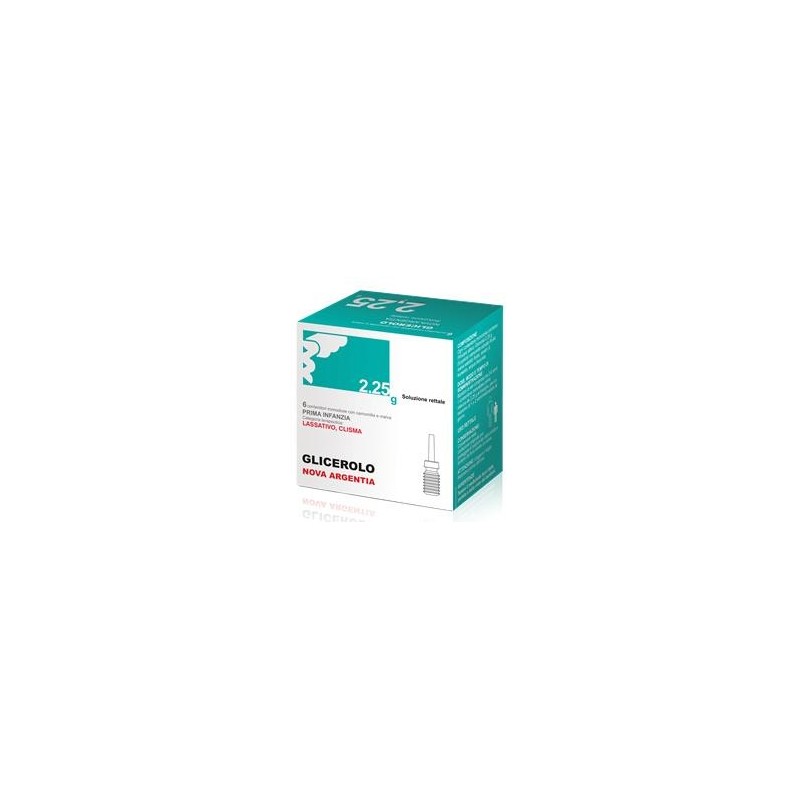 Glicerolo (nova argentia) prima infanzia 6 contenitori monodose 2,25 g soluz rett con camomilla e malva