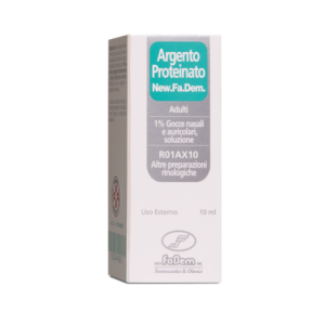 Argento proteinato (new.fa.dem.) ad gocce orl 10 ml 1%