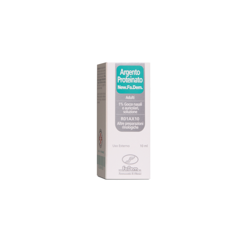 Argento proteinato (new.fa.dem.) ad gocce orl 10 ml 1%