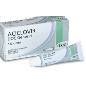 Aciclovir (doc generici) crema derm 3 g 5%