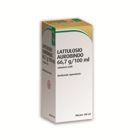 Lattulosio (aurobindo) soluzione orale 1 flacone 180 ml 66,7%
