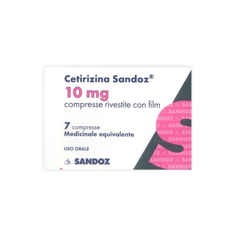 Cetirizina (sandoz) 7 compresse riv 10 mg