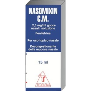 Nasomixin cm gocce nasali 15 ml 2,5 mg/ml
