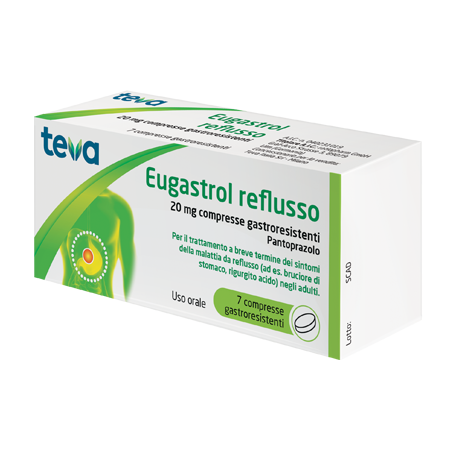 Eugastrol reflusso 7 compresse gastrores 20 mg