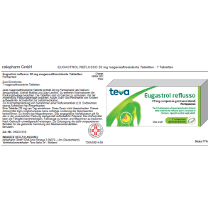 Eugastrol reflusso 7 compresse gastrores 20 mg Eugastrol reflusso 7 compresse gastrores 20 mg