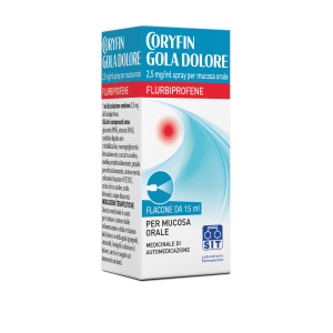 Coryfin gola dolore spray mucosa orale 15 ml 0,25%