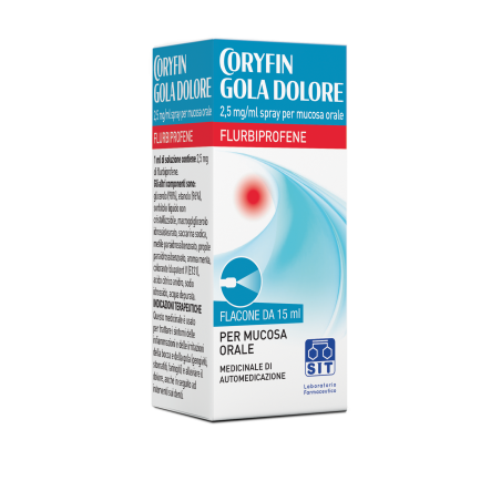 Coryfin gola dolore spray mucosa orale 15 ml 0,25%
