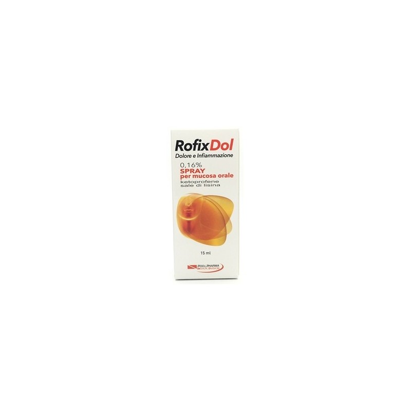 Rofixdol infiammazione e dolore spray mucosa orale 15 ml 0,16%