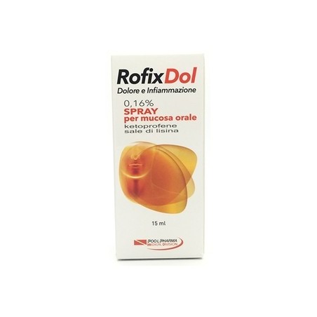 Rofixdol infiammazione e dolore spray mucosa orale 15 ml 0,16%