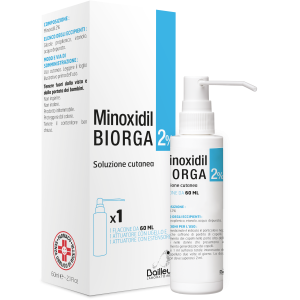 Minoxidil biorga (laboratoires bailleul) soluz cutanea 60 ml2%