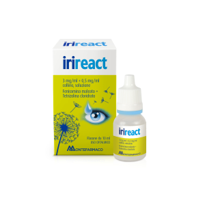 Irireact collirio 1 flacone 10 ml 3 mg/ml + 0,5 mg/ml