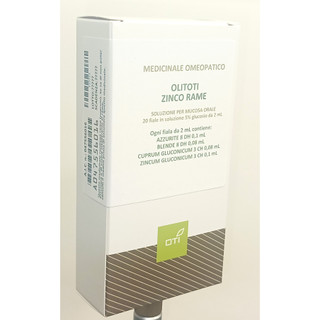 Olitoti zinco rame orale 20 fiale 5% 2 ml con glucosio