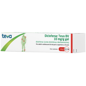 Diclofenac (teva b.v.) gel derm 60 g 10 mg/g