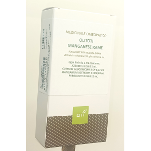 Olitoti manganese rame orale 20 fiale 5% 2 ml con glucosio