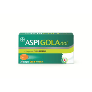 Aspigoladol 16 pastiglie 8,75 mg arancia