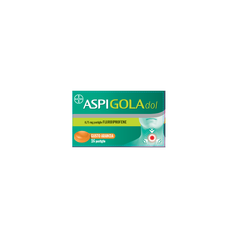 Aspigoladol 16 pastiglie 8,75 mg arancia Aspigoladol 16 pastiglie 8,75 mg arancia