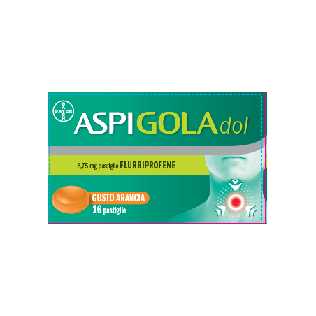 Aspigoladol 16 pastiglie 8,75 mg arancia Aspigoladol 16 pastiglie 8,75 mg arancia