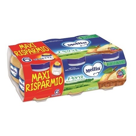 Mellin omogeneizzato pera 100 g 6 pezzi