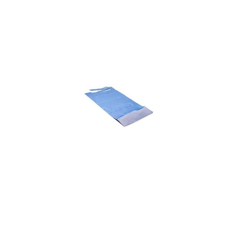 Bavaglia adulti in accoppiato con tasca polietilene+carta 100 pezzi monouso