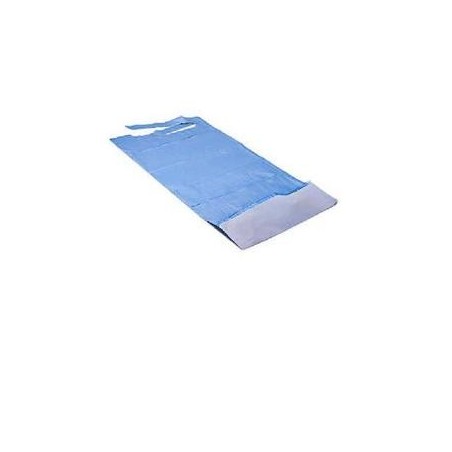 Bavaglia adulti in accoppiato con tasca polietilene+carta 100 pezzi monouso