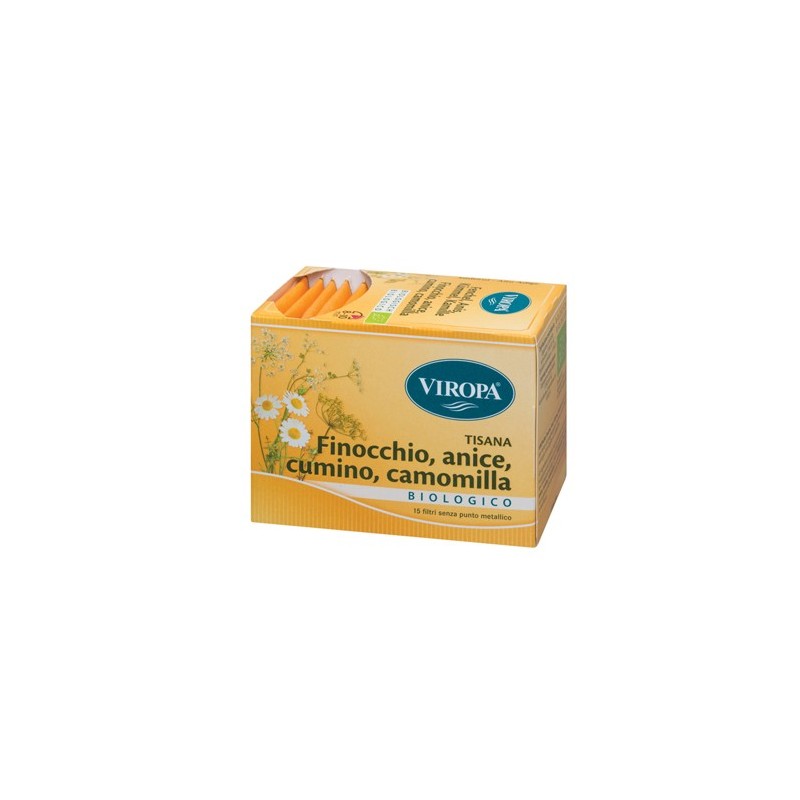 Viropa finocchio/cumino/anice/camomilla bio 15 bustine