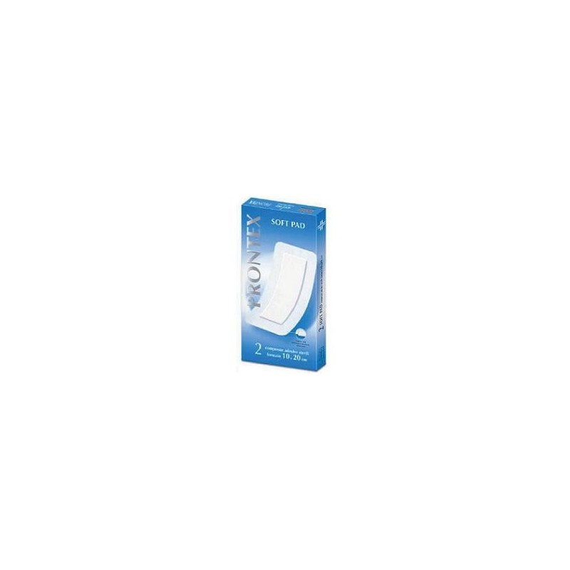 Garza compressa prontex soft pad autoadesiva 10x20cm 2 pezzi Garza compressa prontex soft pad autoadesiva 10x20cm 2 pezzi