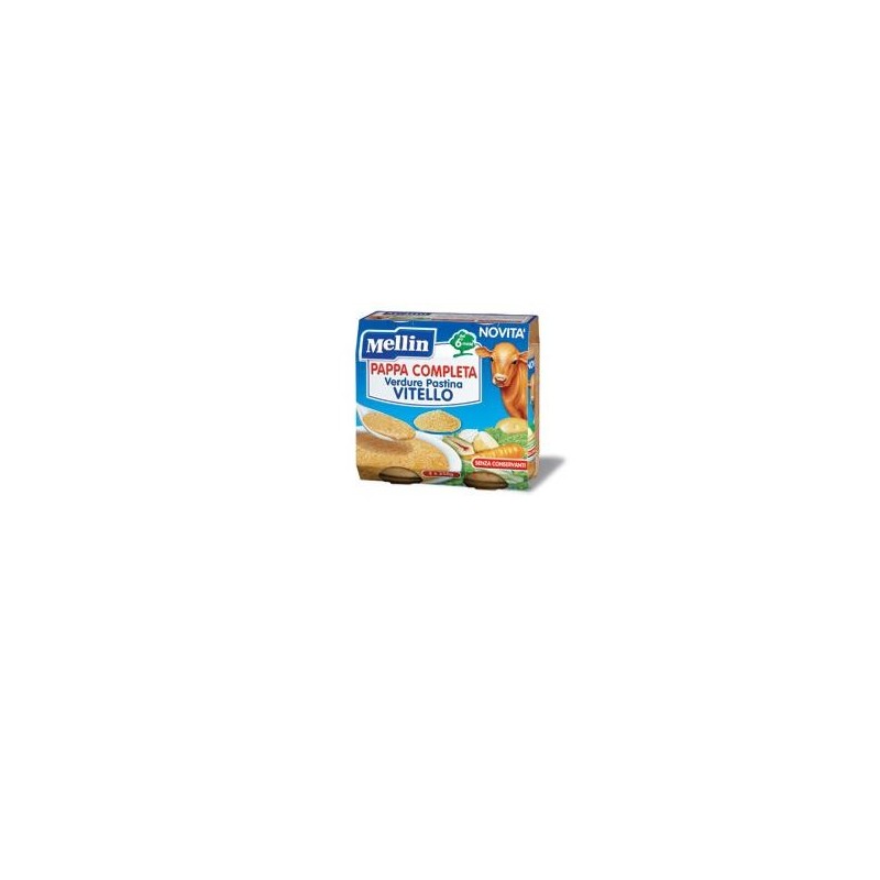 Mellin pappa completa vitello 250 g 2 pezzi