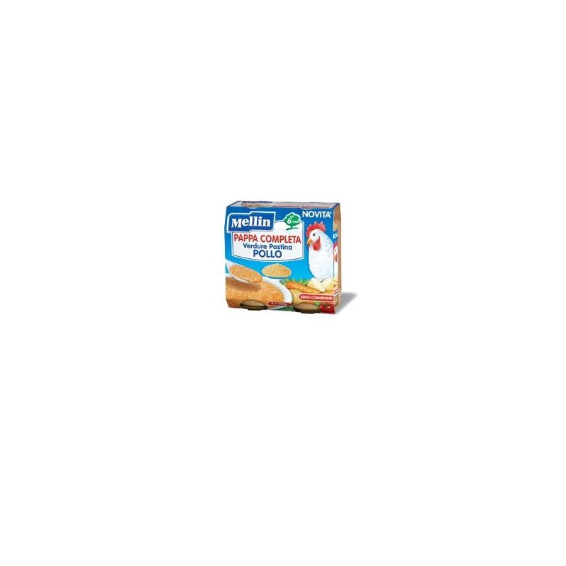 Mellin pappa completa pollo 250 g 2 pezzi