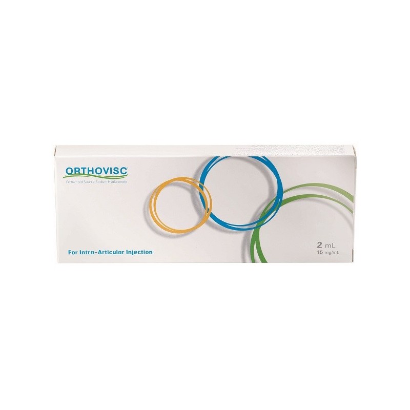 Siringa intra-articolare orthovisc 2 ml 15 mg/ml 3 pezzi