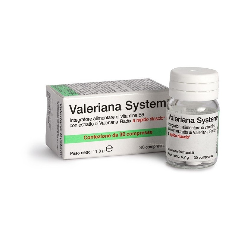 Valeriana system 30 compresse Valeriana system 30 compresse