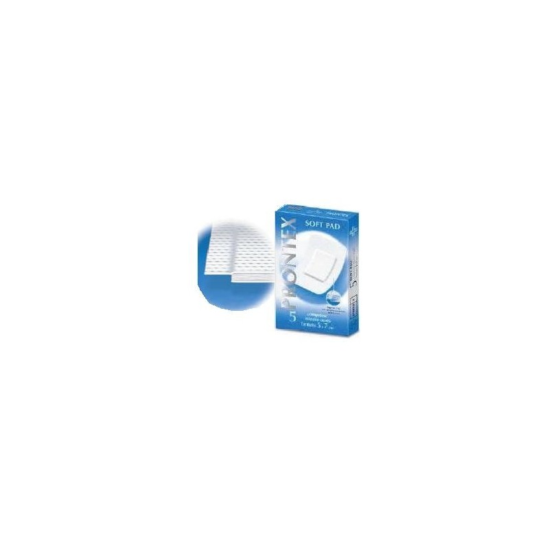 Garza prontex soft pad compressa 5x7 cm 5 pezzi