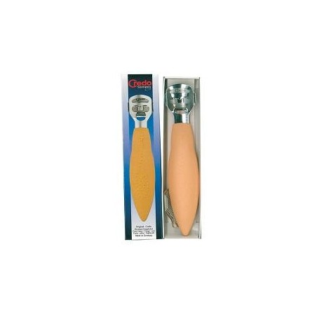 Credo tagliacalli cromato con clip raspa colore albicocca