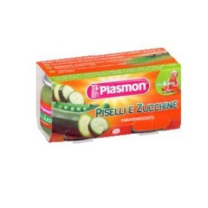 Plasmon omogeneizzato piselli zucchine 80 g x 2 pezzi