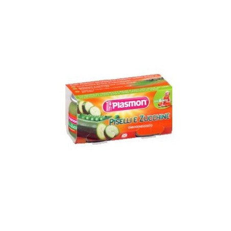 Plasmon omogeneizzato piselli zucchine 80 g x 2 pezzi