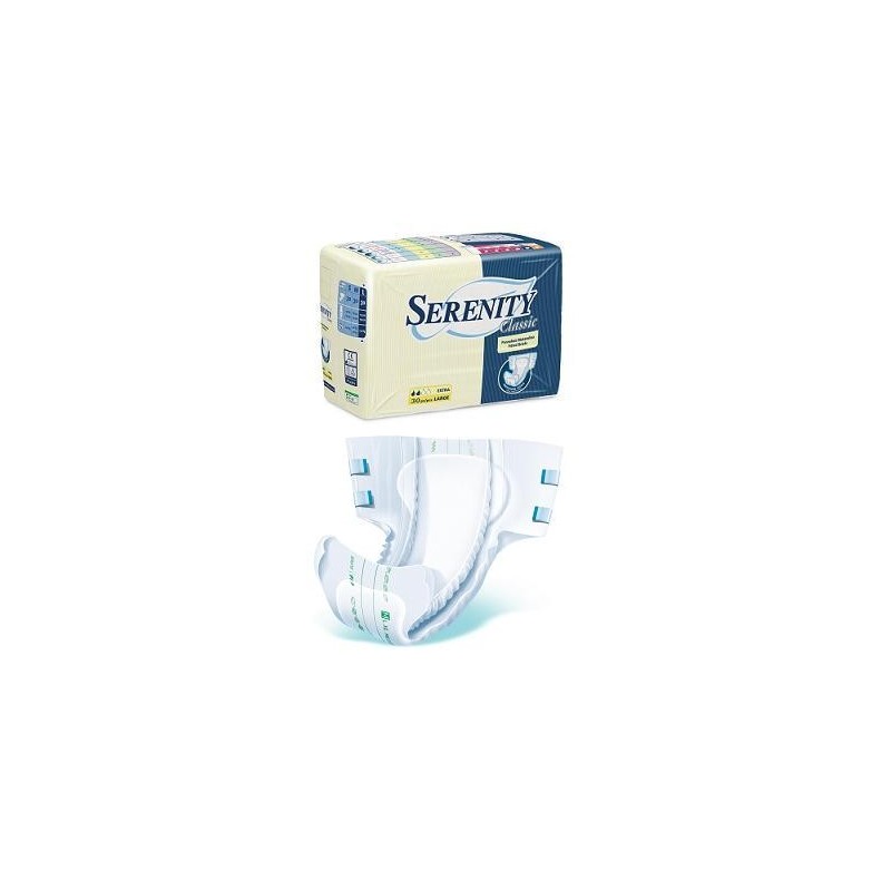 Pannolone per incontinenza a mutandina serenity classic formato maxi taglia large 15 pezzi