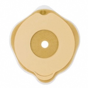 Placca piana flexima key 50 mm con protettore cutaneo idrocolloidale e flangia 5 pezzi