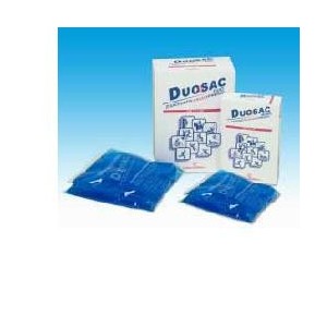 Sacchetto freddo caldo duosac 2 sacchetti con applicatore intessuto non tessuto 13x25cm